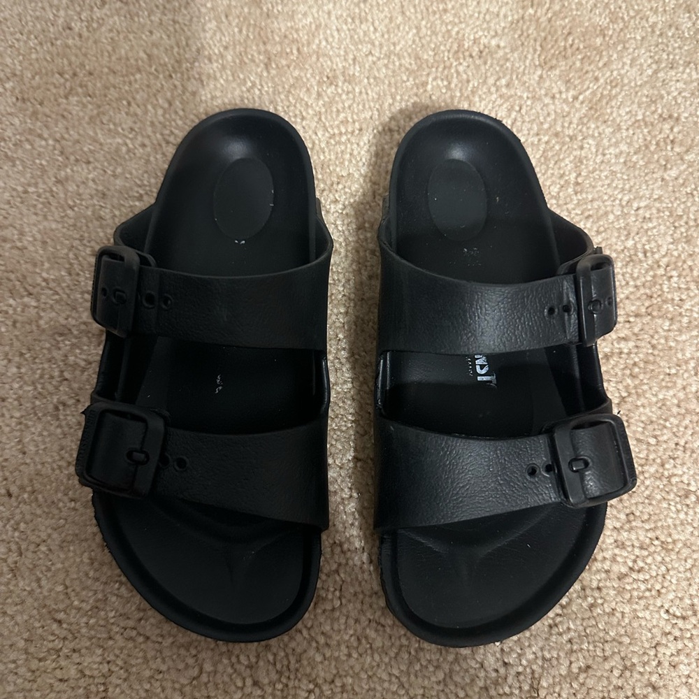 Kids Birkenstocks Black Sandals